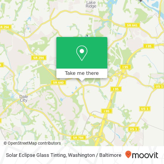 Mapa de Solar Eclipse Glass Tinting, 2857 PS Business Center Dr
