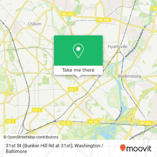 31st St (Bunker Hill Rd at 31st), Mt Rainier, MD 20712 map