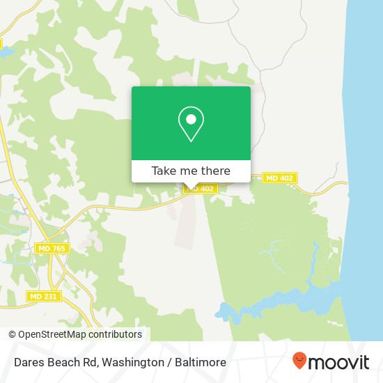 Dares Beach Rd, Prince Frederick, MD 20678 map