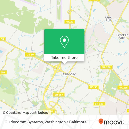Mapa de Guidecomm Systems, 14026 Thunderbolt Pl