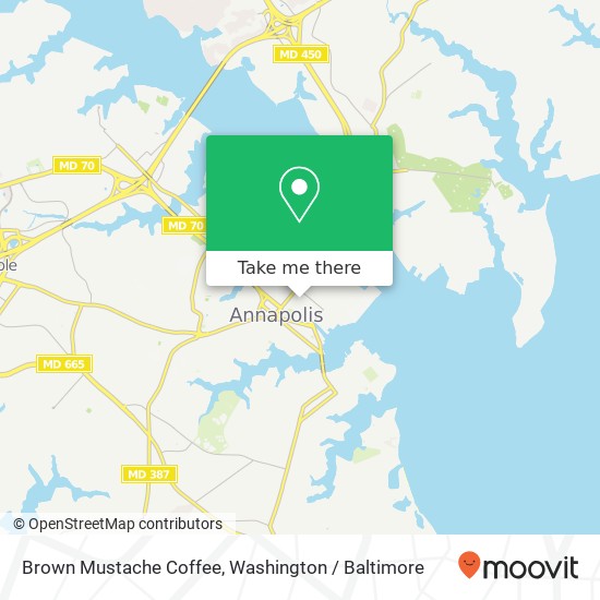 Mapa de Brown Mustache Coffee, 35 Maryland Ave