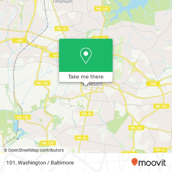 101, 102 W Pennsylvania Ave #101, Towson, MD 21204, USA map