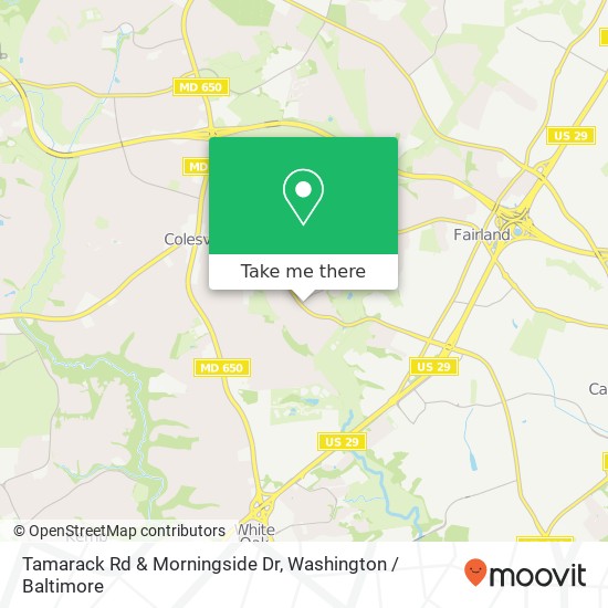 Tamarack Rd & Morningside Dr map