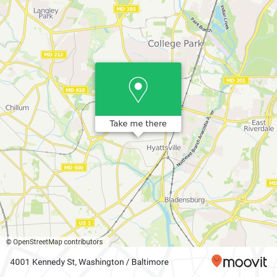 4001 Kennedy St, Hyattsville, MD 20781 map