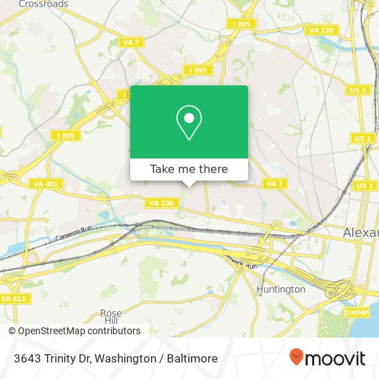 3643 Trinity Dr, Alexandria, VA 22304 map
