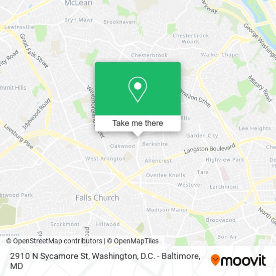 2910 N Sycamore St map