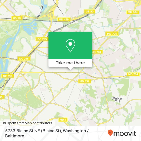5733 Blaine St NE (Blaine St), Washington, DC 20019 map