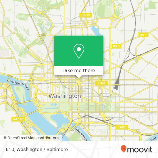 Mapa de 610, 1101 K St NW #610, Washington, DC 20005, USA