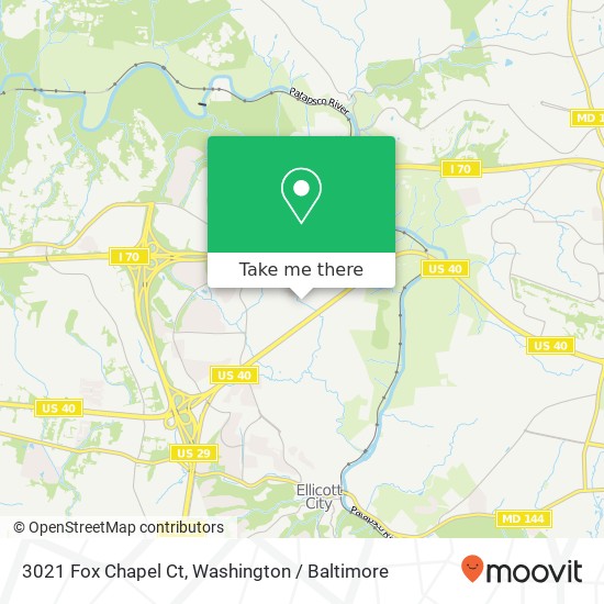 3021 Fox Chapel Ct, Ellicott City, MD 21043 map