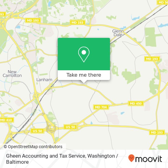 Gheen Accounting and Tax Service, 9500 Annapolis Rd map