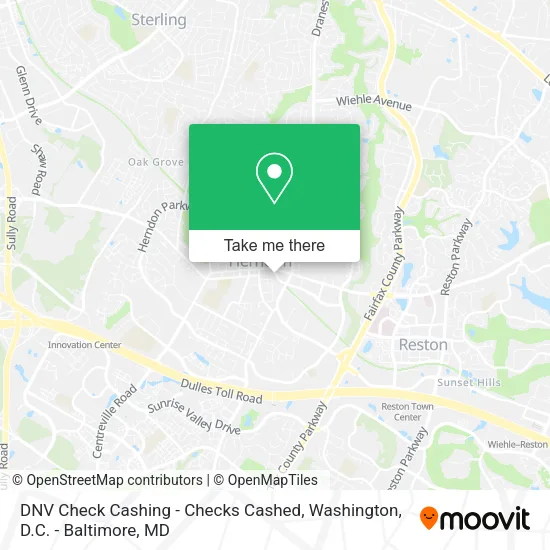 DNV Check Cashing - Checks Cashed map