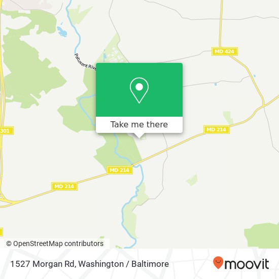 Mapa de 1527 Morgan Rd, Davidsonville, MD 21035