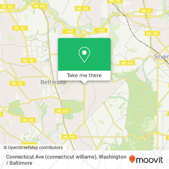Connecticut Ave (connecticut williams), Chevy Chase, MD 20815 map