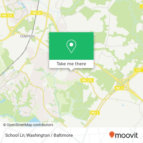 Mapa de School Ln, Gambrills, MD 21054