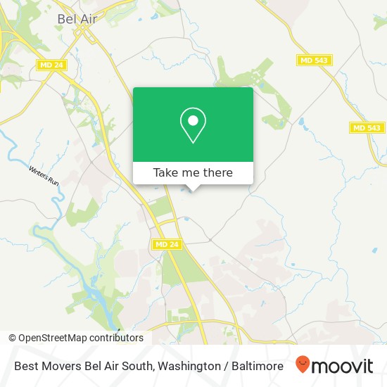 Mapa de Best Movers Bel Air South, 221 Royal Oak Dr