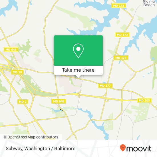 Subway, 2332 Mountain Rd map