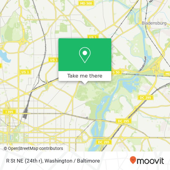 R St NE (24th r), Washington, DC 20002 map