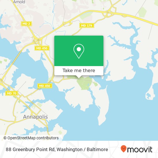 88 Greenbury Point Rd, Annapolis, MD 21402 map