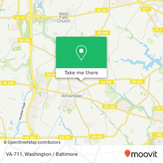 VA-711, Annandale, VA 22003 map