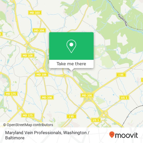 Maryland Vein Professionals, 6030 Marshalee Dr map