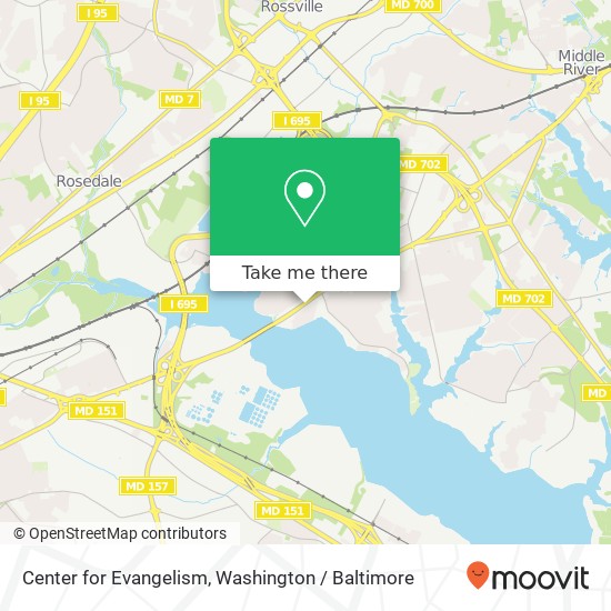 Mapa de Center for Evangelism, 207 Eastern Blvd