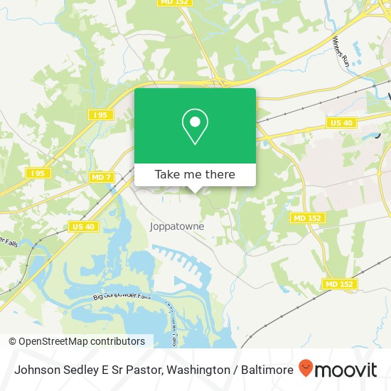 Mapa de Johnson Sedley E Sr Pastor, 636 Baldwin Dr