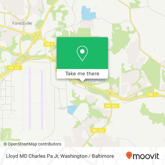 Mapa de Lloyd MD Charles Pa Jr, 9662 Pennsylvania Ave