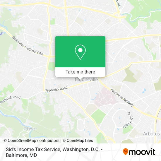 Sid's Income Tax Service map
