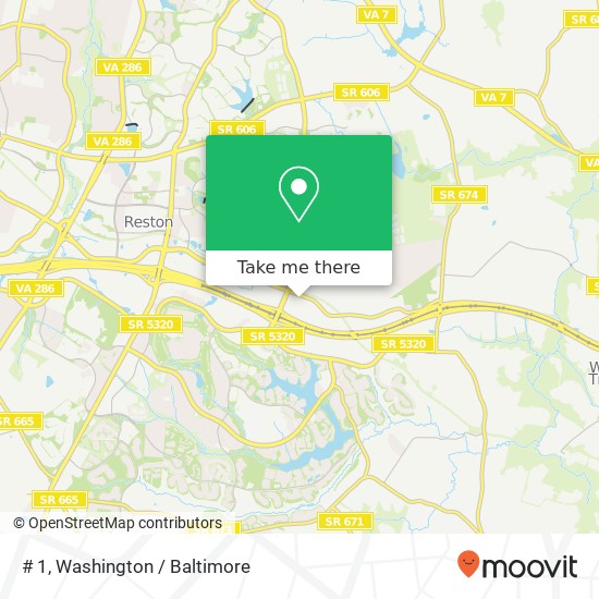 # 1, 5314, 1820 Michael Faraday Dr # 1, Reston, VA 20190, United States map