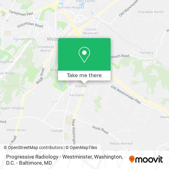 Progressive Radiology - Westminster map