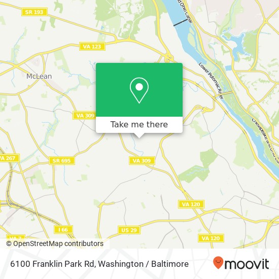 6100 Franklin Park Rd, McLean, VA 22101 map