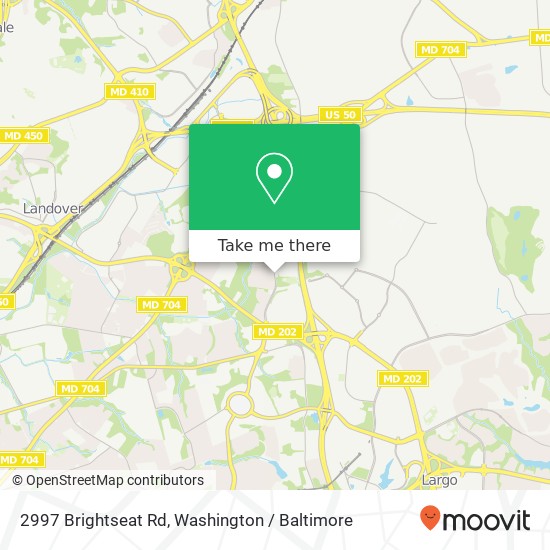 Mapa de 2997 Brightseat Rd, Hyattsville, MD 20785