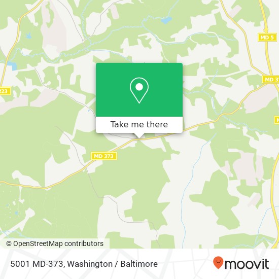 Mapa de 5001 MD-373, Brandywine, MD 20613