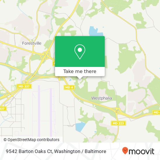 9542 Barton Oaks Ct, Upper Marlboro, MD 20772 map