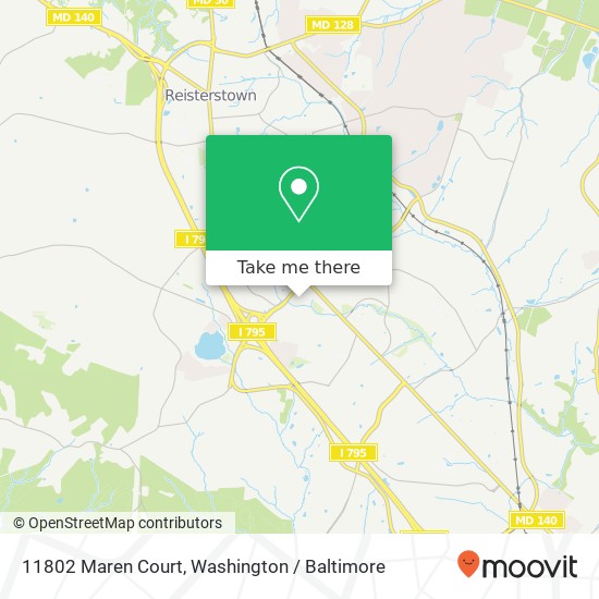 11802 Maren Court, 11802 Maren Ct, Reisterstown, MD 21136, USA map