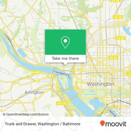 Mapa de Trunk and Drawer, 3109 M St NW Washington, DC 20007