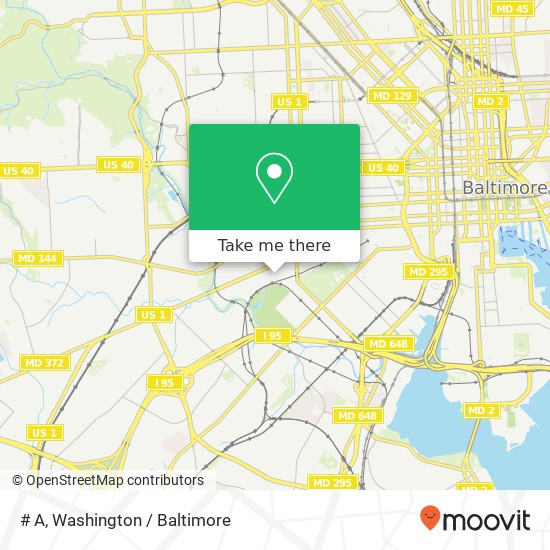 Mapa de # A, 2201 Eagle St # A, Baltimore, MD 21223, USA