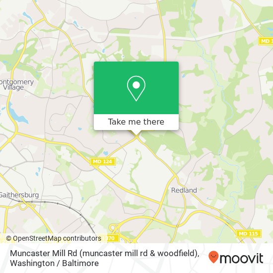 Muncaster Mill Rd (muncaster mill rd & woodfield), Gaithersburg, MD 20879 map