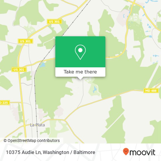 10375 Audie Ln, La Plata, MD 20646 map