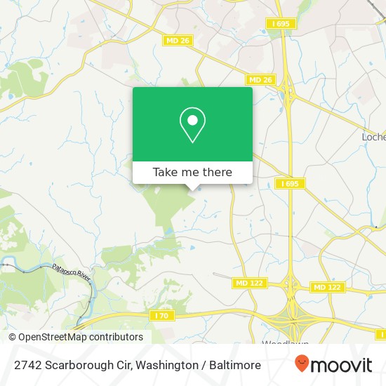 2742 Scarborough Cir, Windsor Mill, MD 21244 map