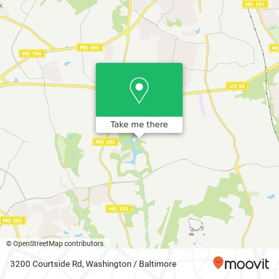 Mapa de 3200 Courtside Rd, Bowie, MD 20721