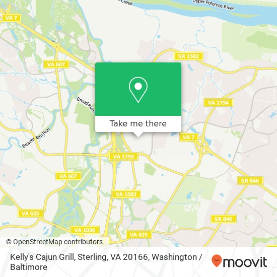 Kelly's Cajun Grill, Sterling, VA 20166 map