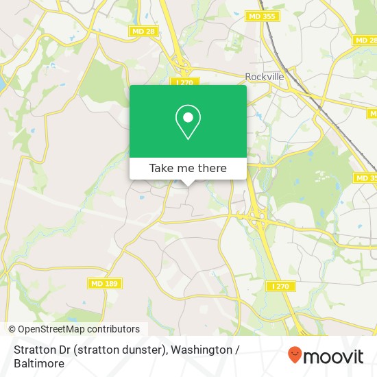 Mapa de Stratton Dr (stratton dunster), Potomac, MD 20854