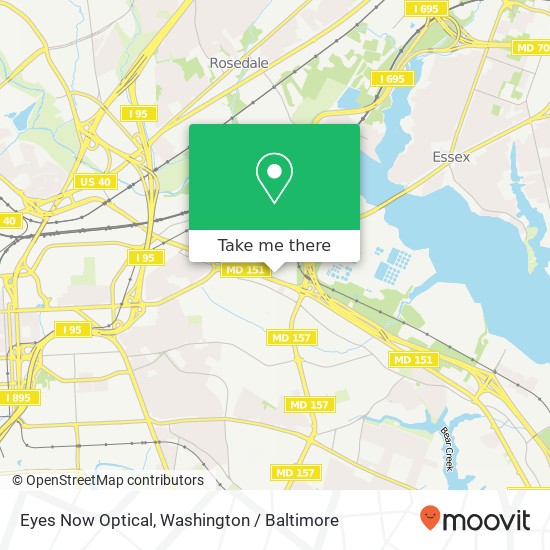 Eyes Now Optical, 7839 Eastpoint Mall map