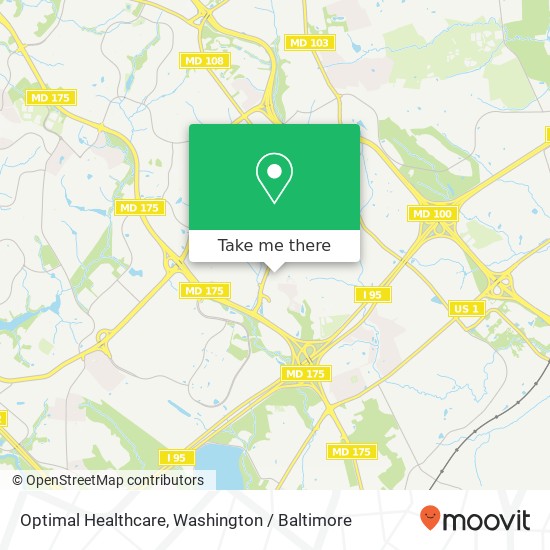 Mapa de Optimal Healthcare, 8182 Lark Brown Rd