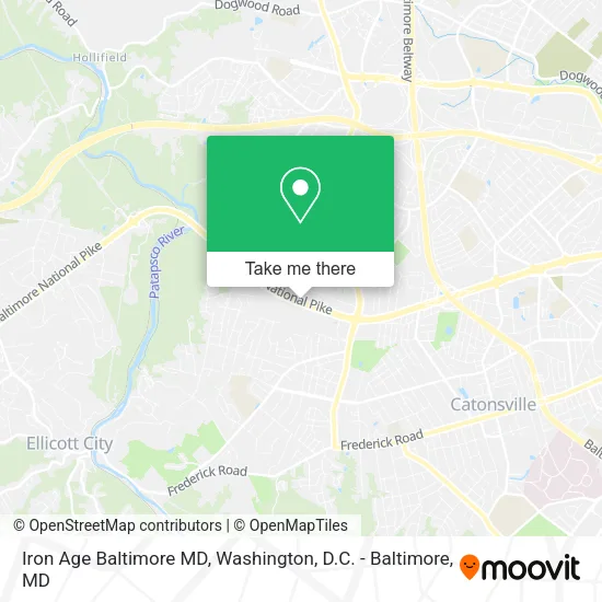 Mapa de Iron Age Baltimore MD