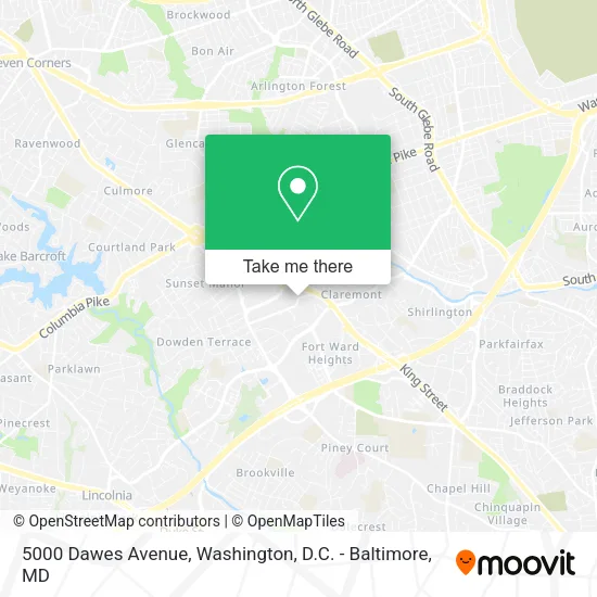 Mapa de 5000 Dawes Avenue