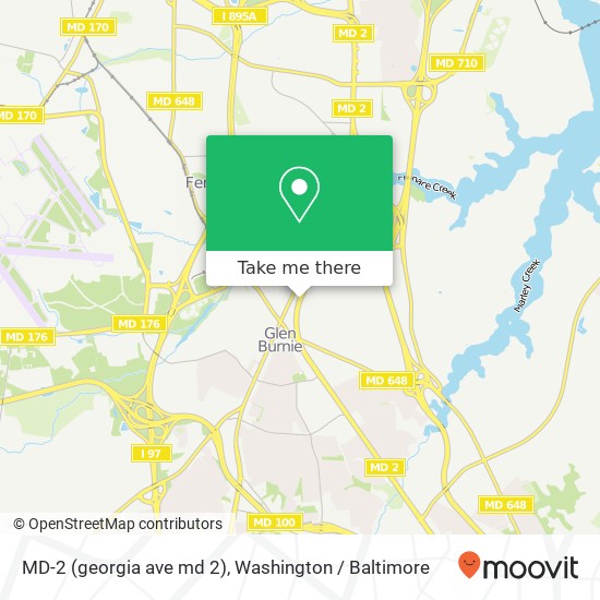 MD-2 (georgia ave md 2), Glen Burnie, MD 21061 map