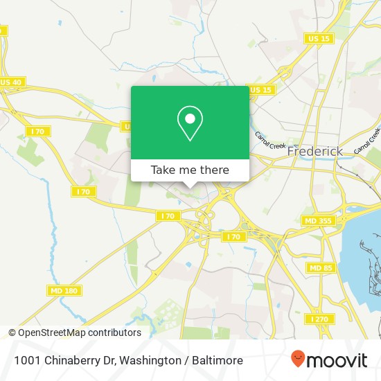 1001 Chinaberry Dr, Frederick, MD 21703 map