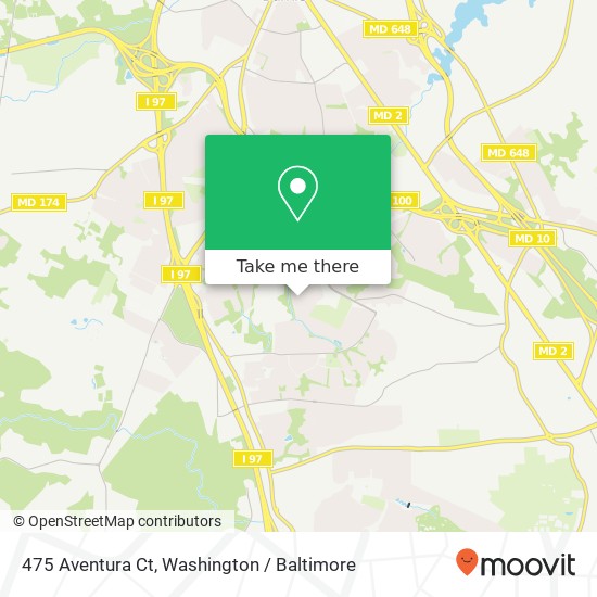 Mapa de 475 Aventura Ct, Glen Burnie, MD 21061